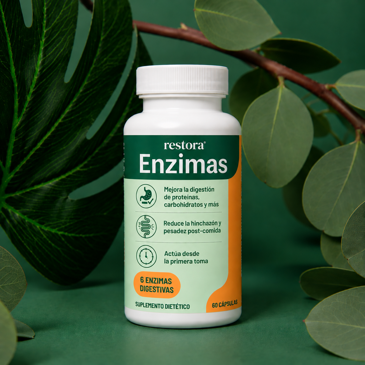Restora Enzimas | Comé lo que querés. Digerilo mejor.